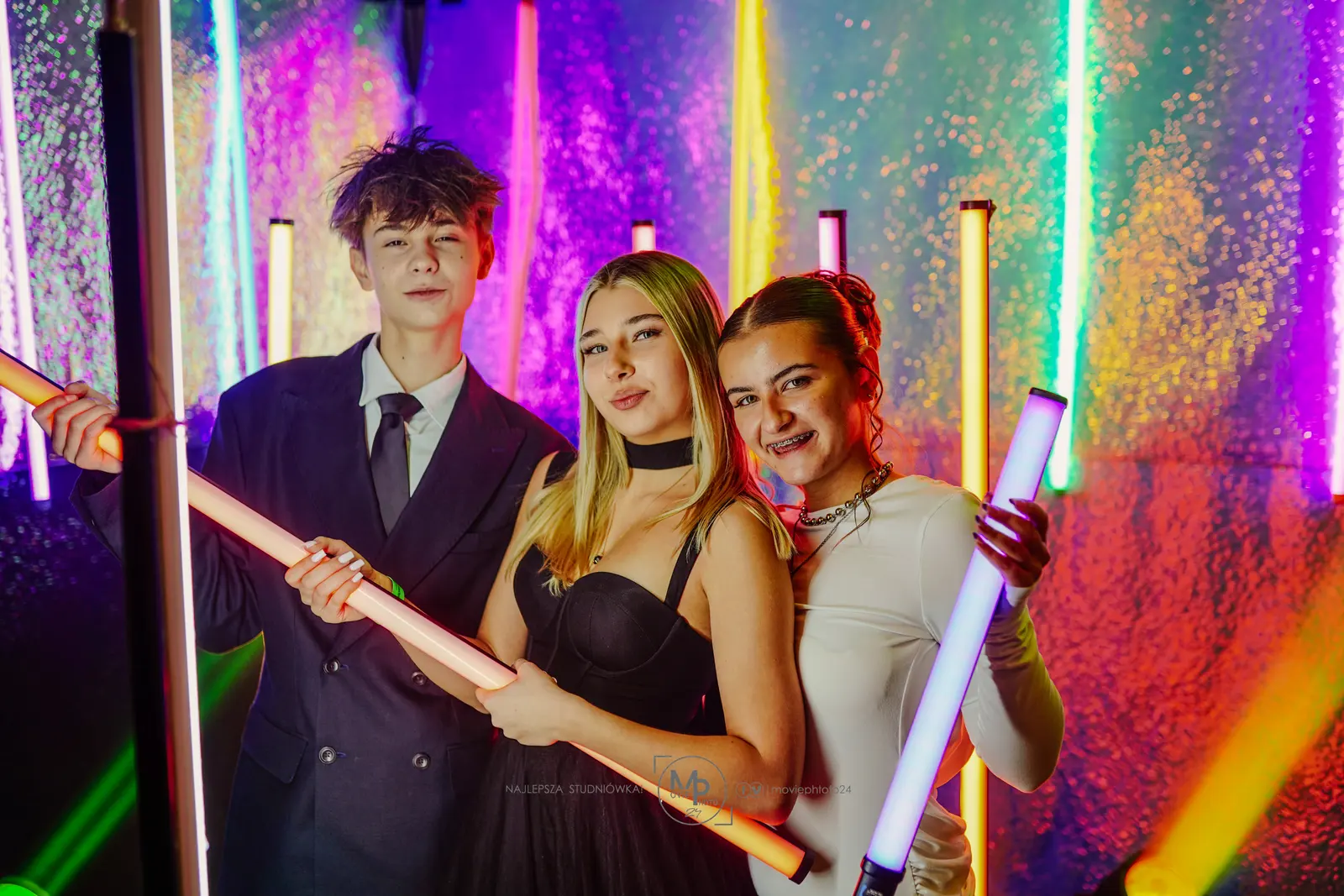 Portret ze studniówki 20 LO w Łódź