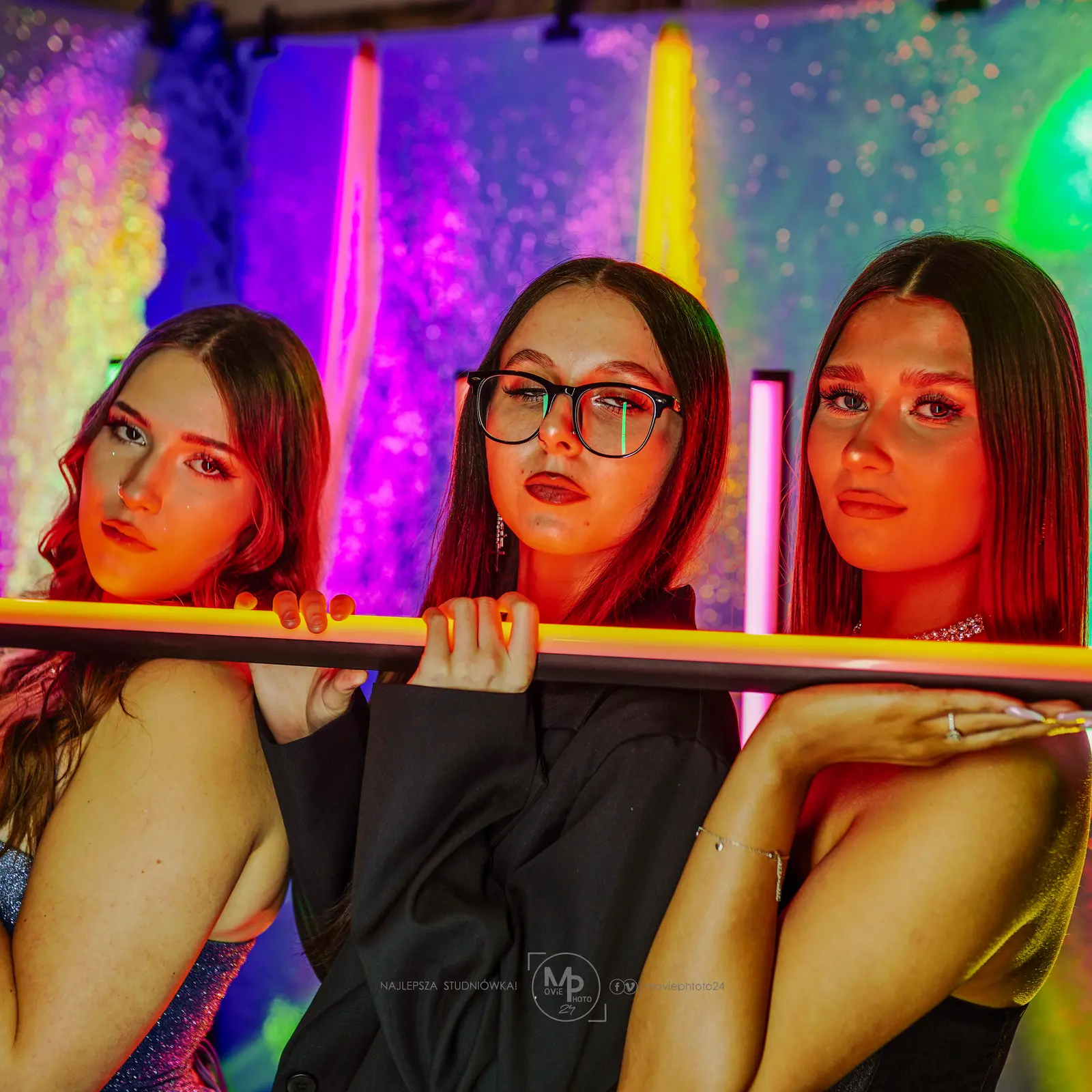 Portret ze studniówki 20 LO w Łódź