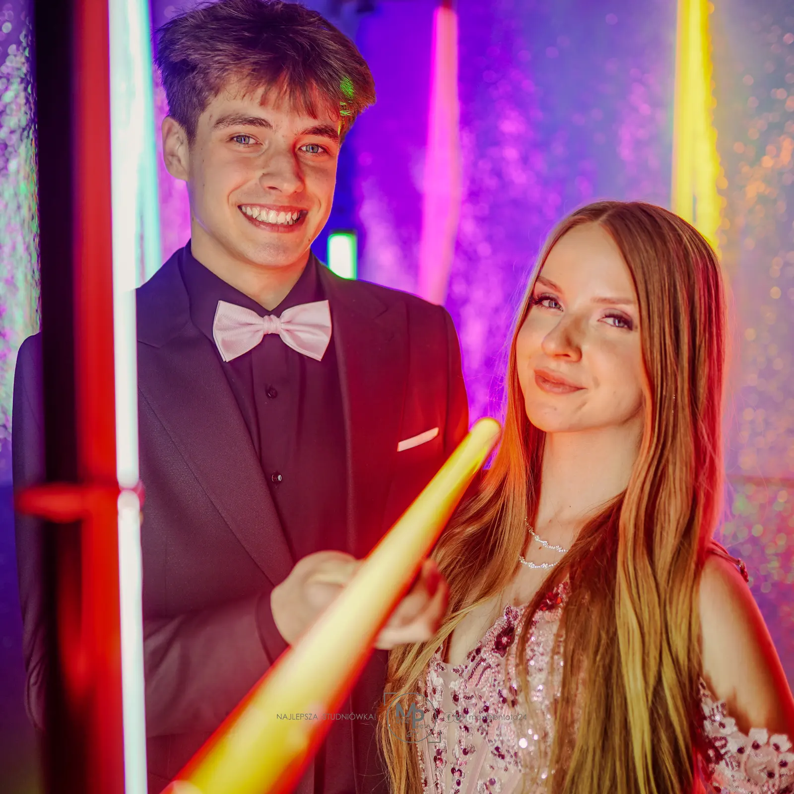 Portret ze studniówki 20 LO w Łódź