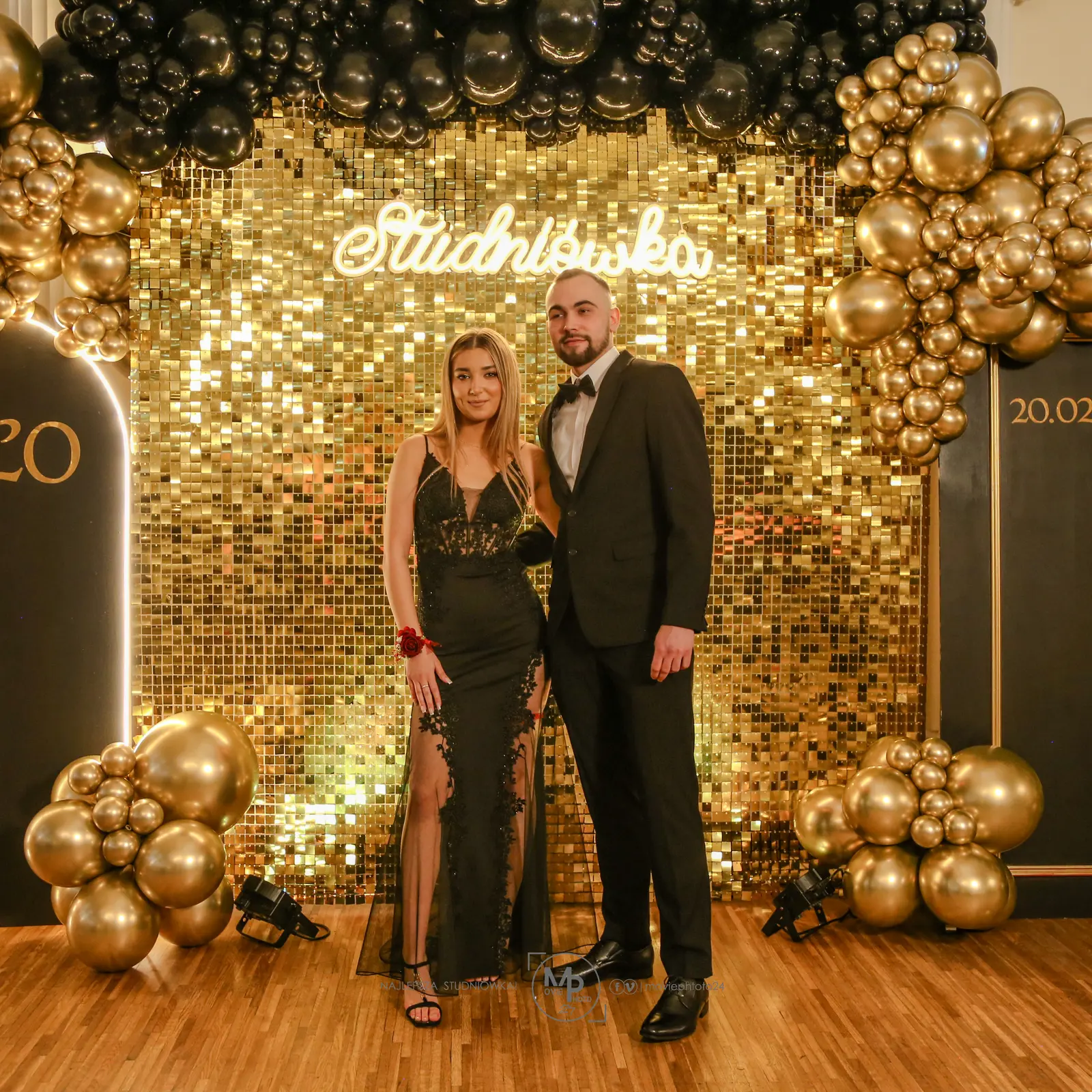 Portret ze studniówki 20 LO w Łódź