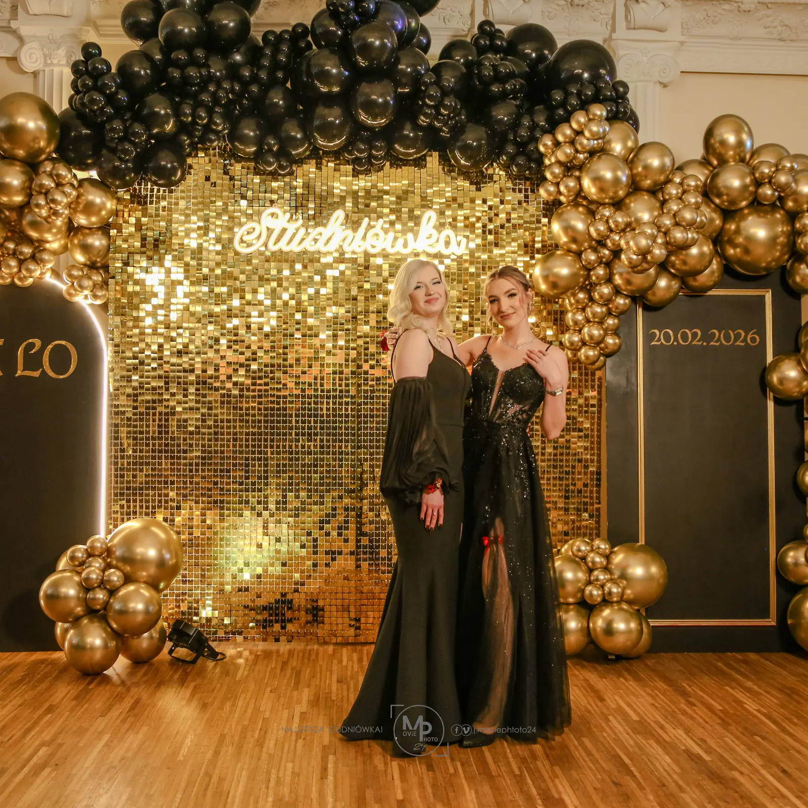 Portret ze studniówki 20 LO w Łódź
