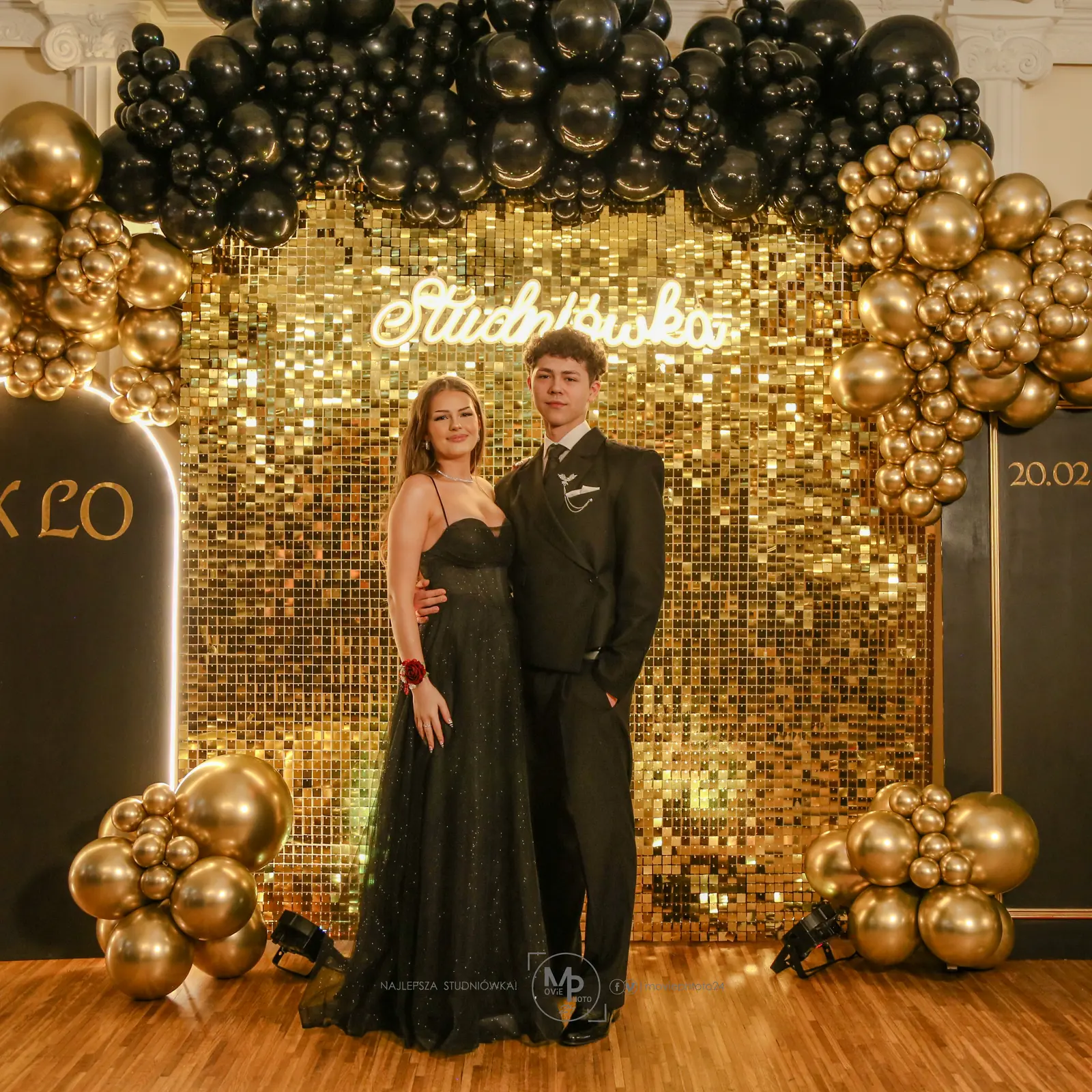 Portret ze studniówki 20 LO w Łódź