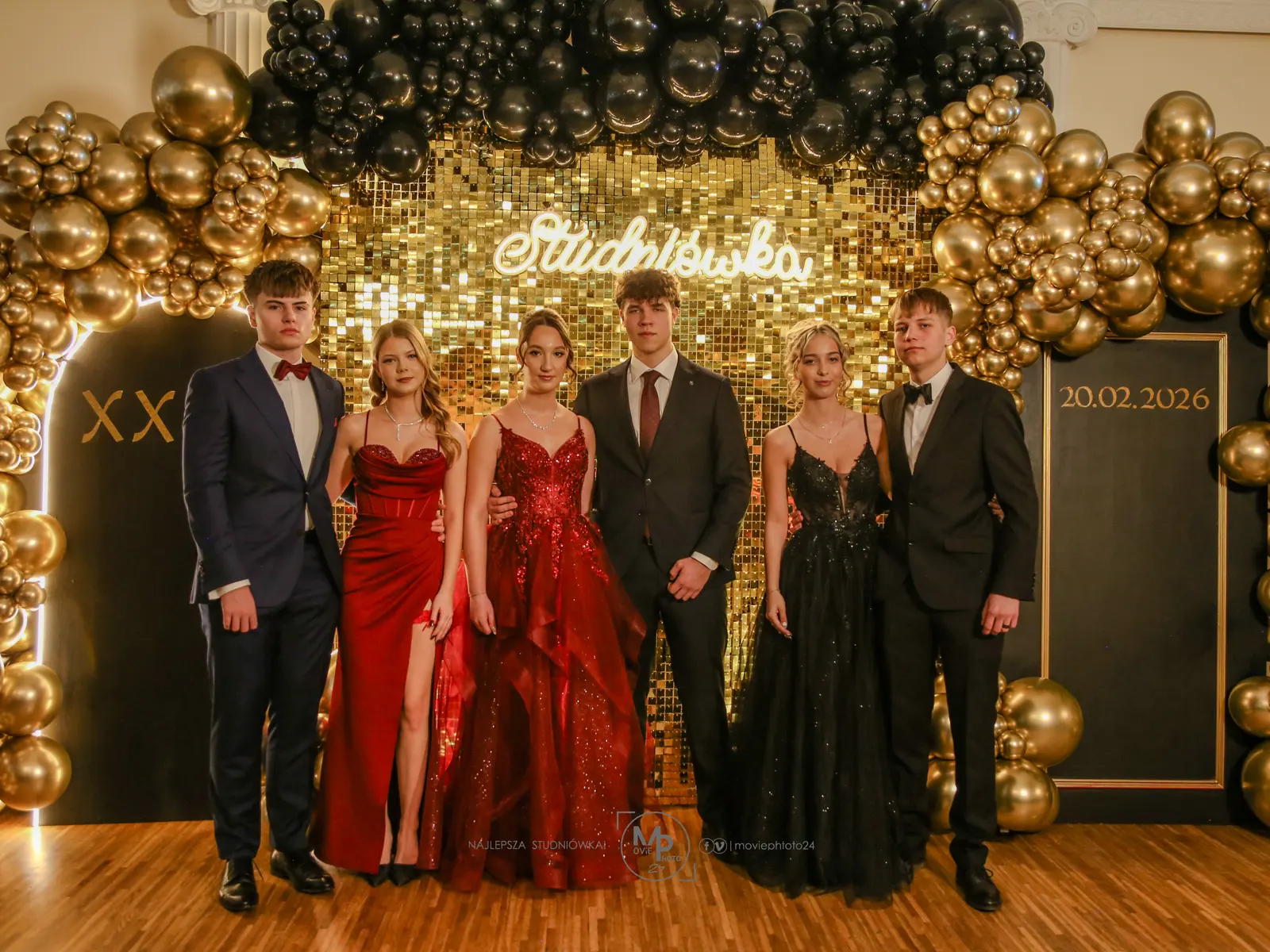 Portret ze studniówki 20 LO w Łódź