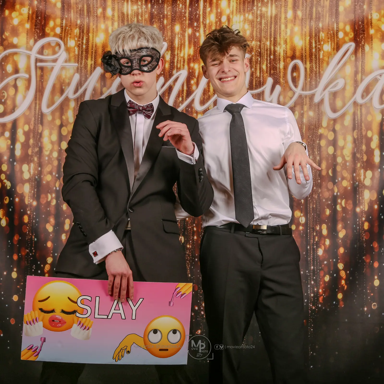Portret ze studniówki 20 LO w Łódź