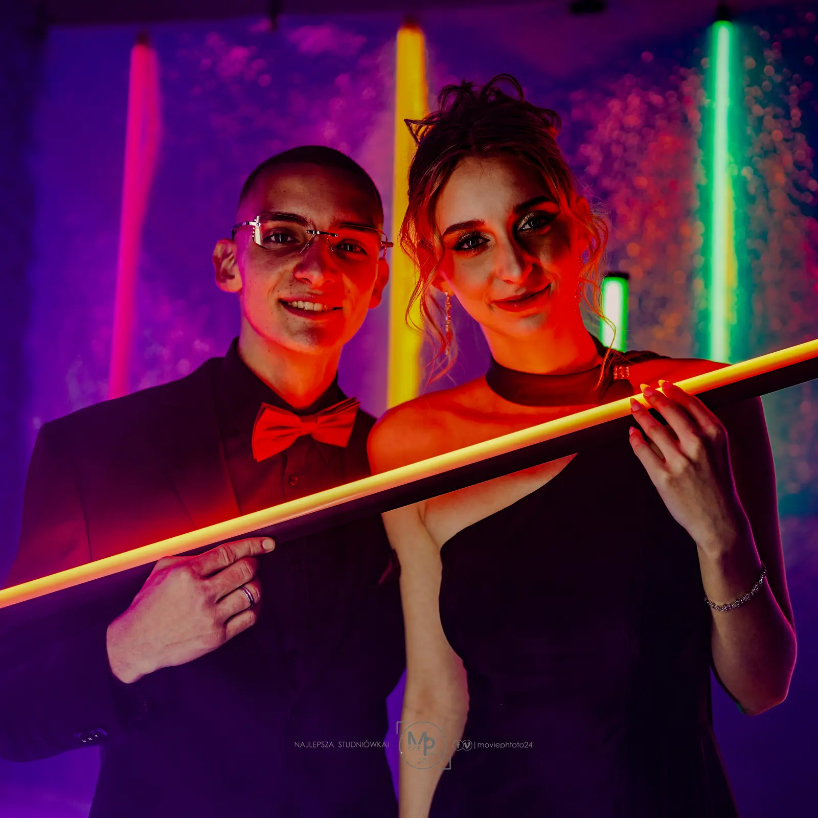 Portret ze studniówki 24 LO w Łódź
