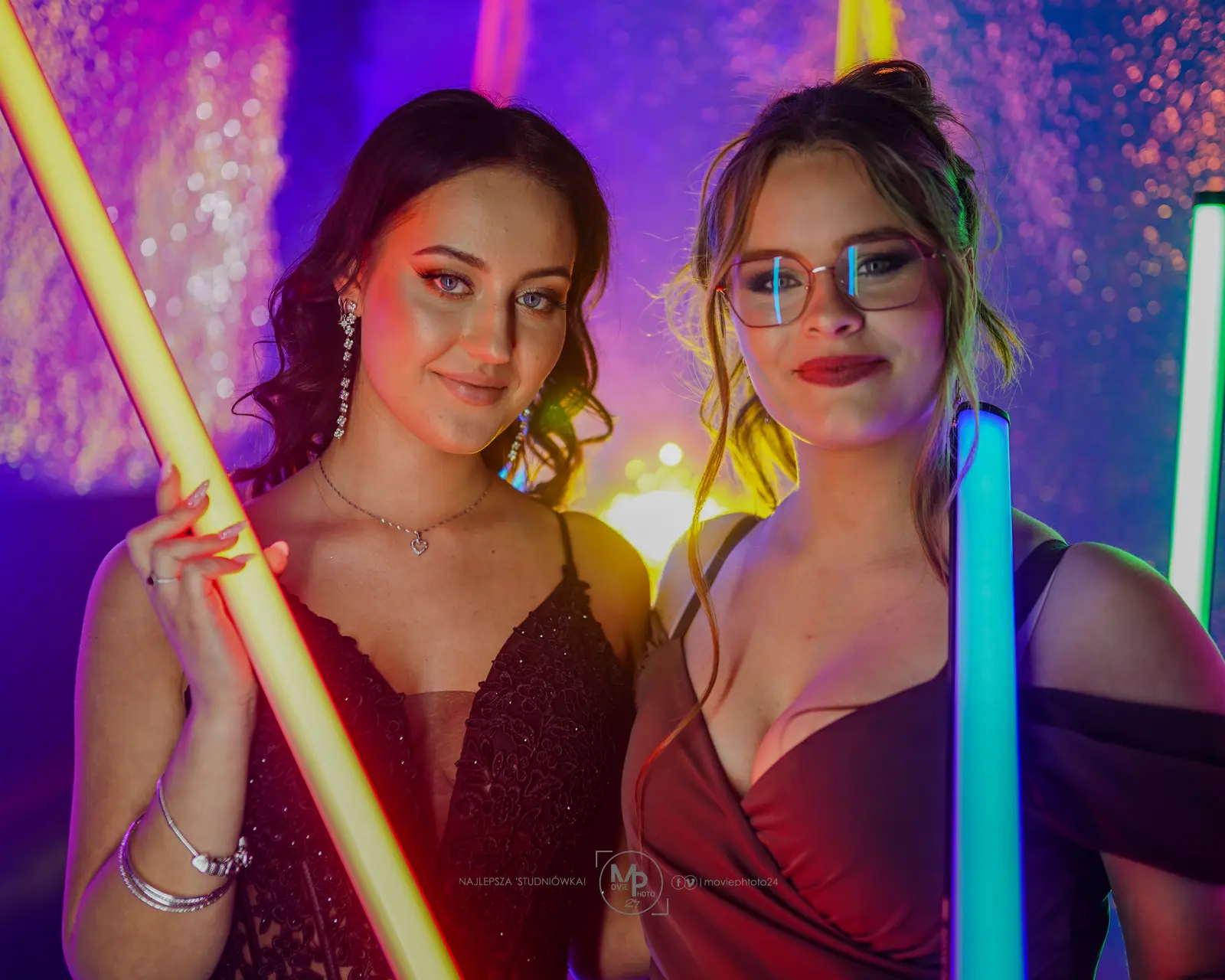 Portret ze studniówki 24 LO w Łódź